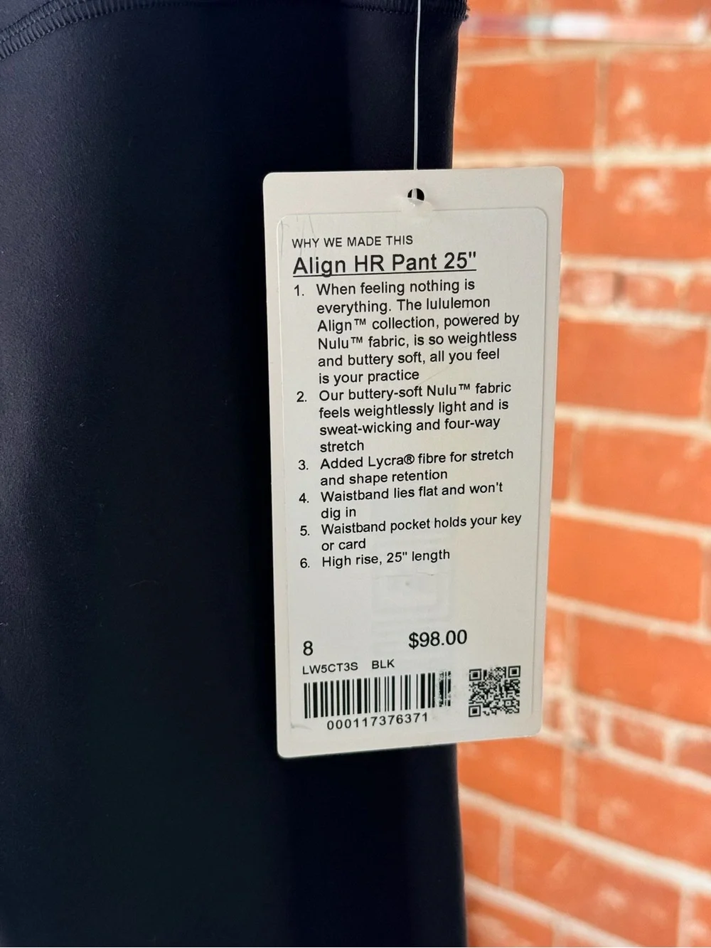 lululemon athletica Black High-Rise Women's Leggings